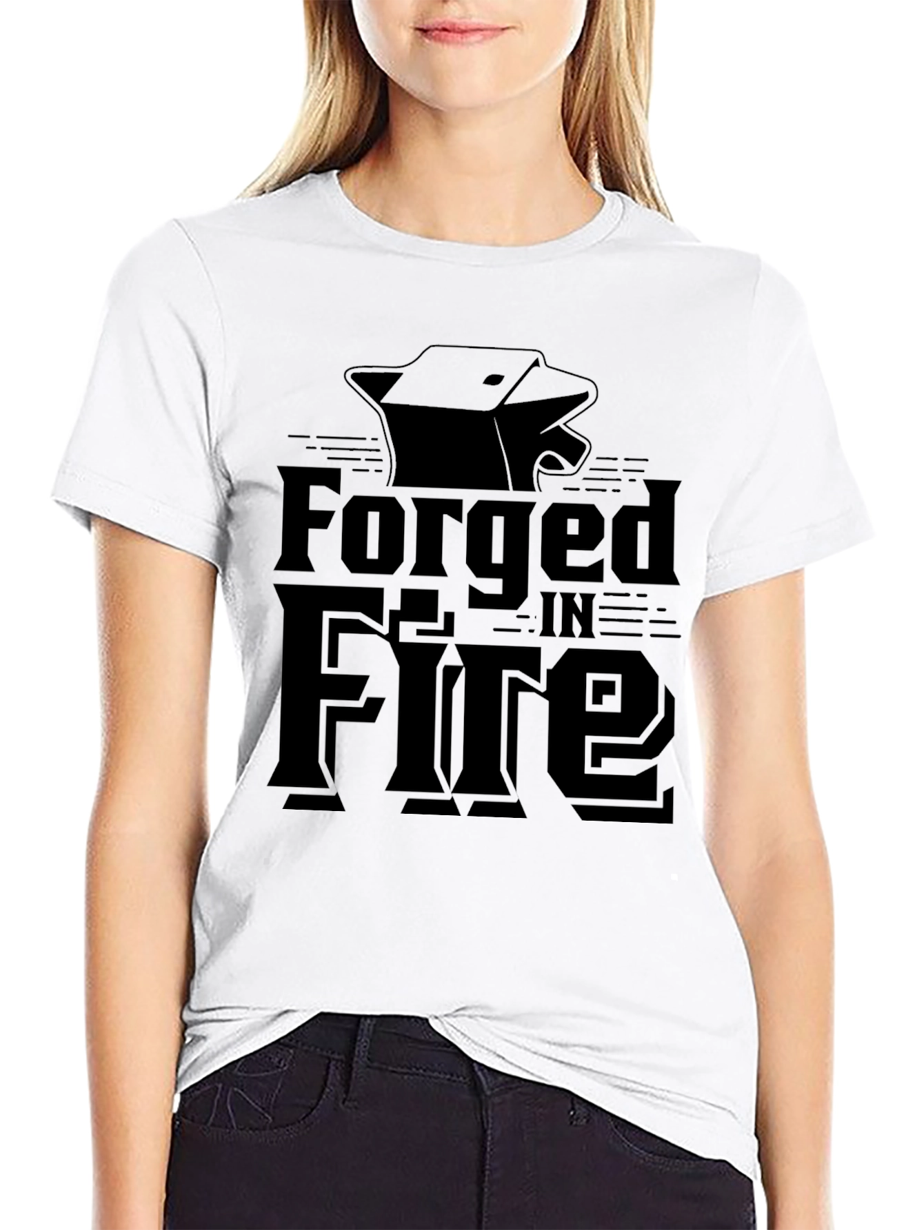 Forged In Fire Black Graphic Tee