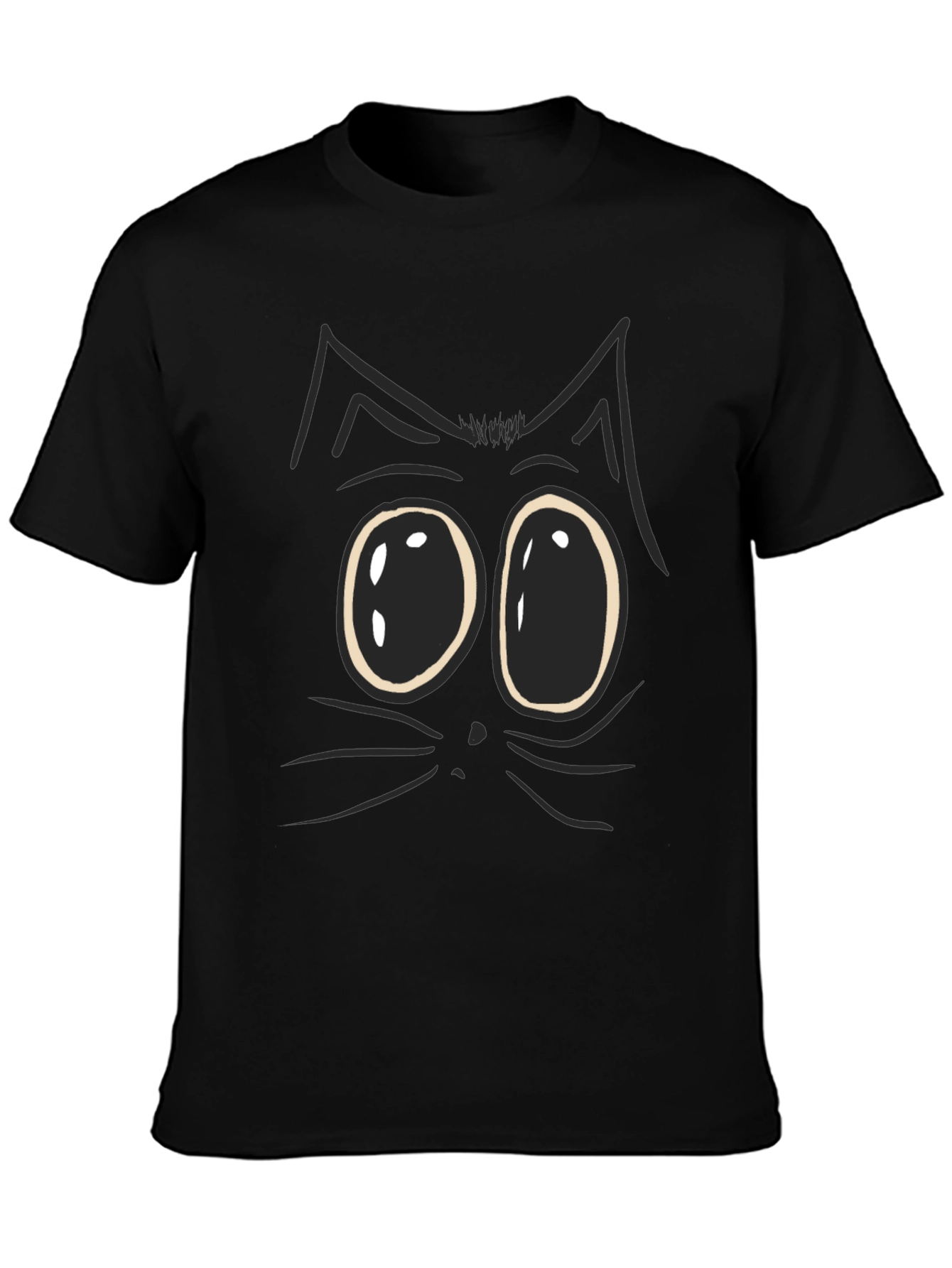 Funny Cat Face Graphic T-Shirt