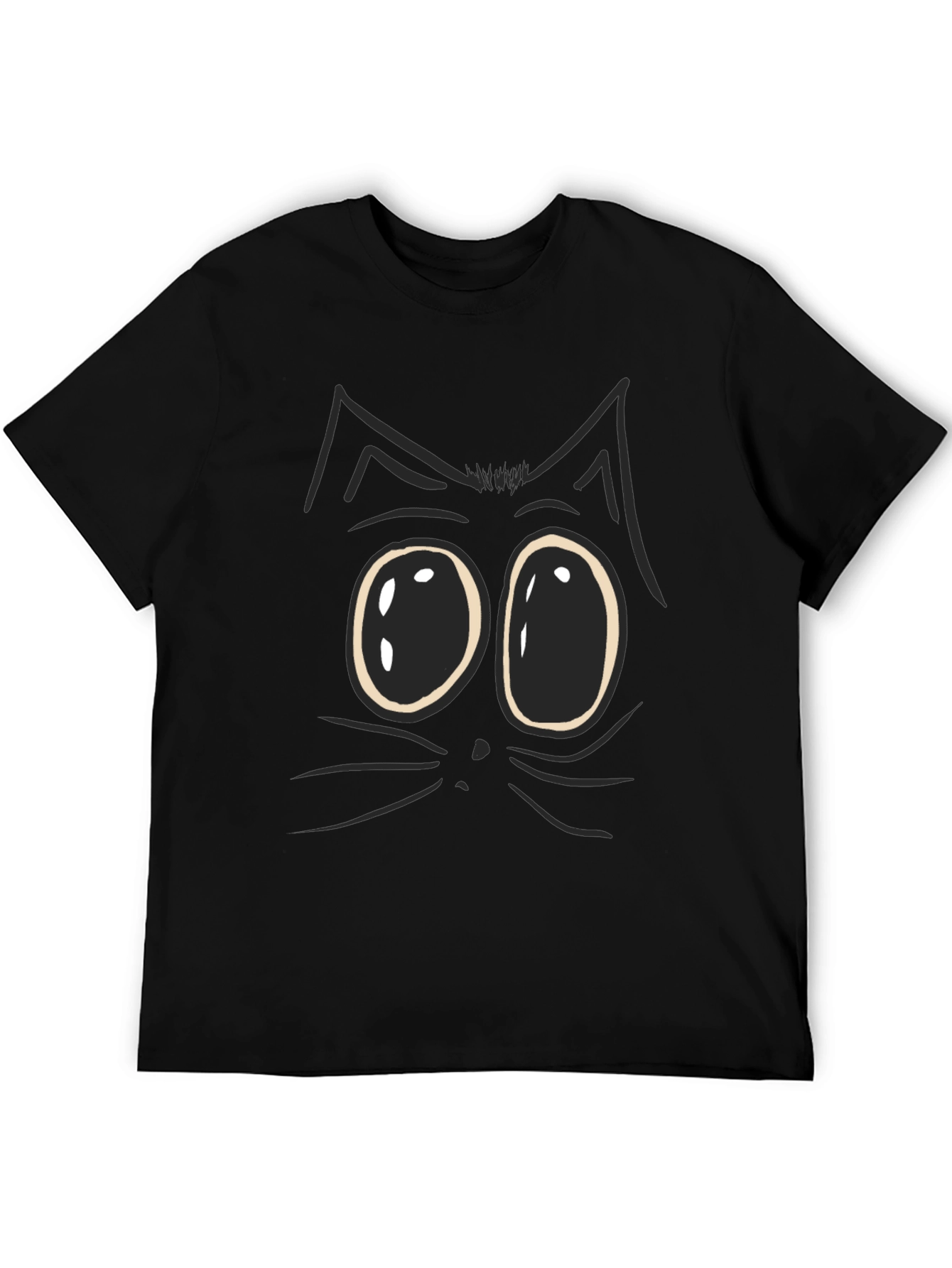 Funny Cat Face Graphic T-Shirt