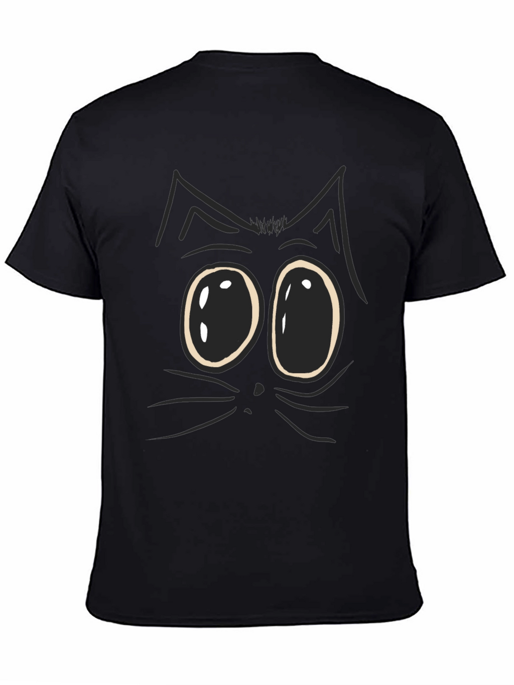 Funny Cat Face Graphic T-Shirt