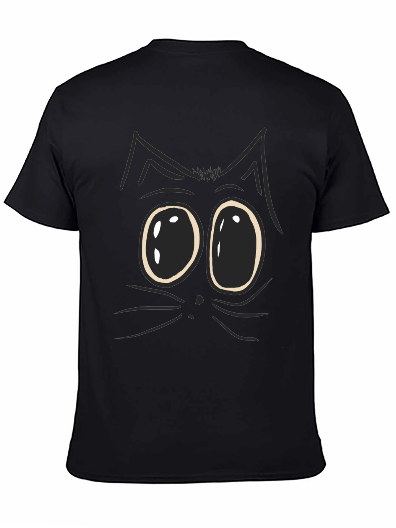 Funny Cat Face Graphic T-Shirt