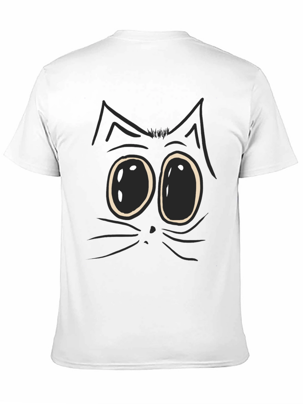 Funny Cat Face Graphic T-Shirt