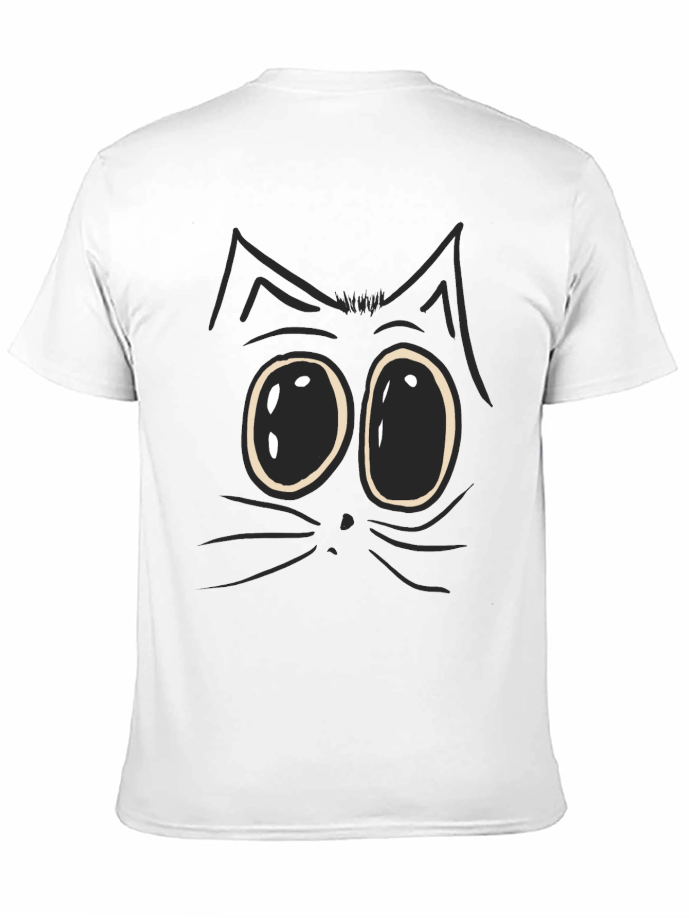 Funny Cat Face Graphic T-Shirt