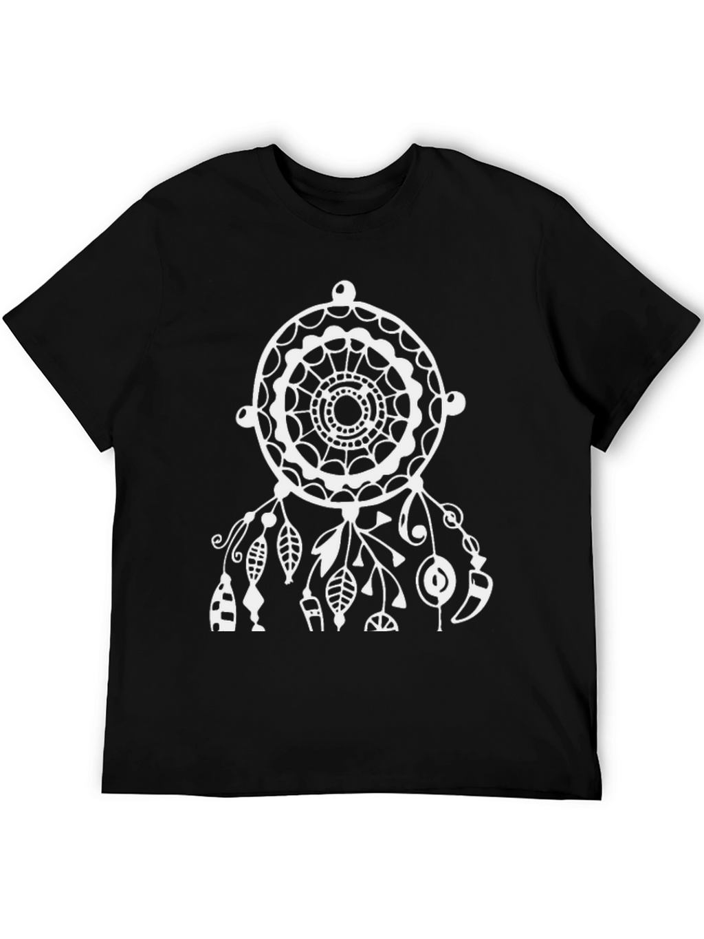 Dreamcatcher Graphic Tee - Stylish Black Cotton T-Shirt