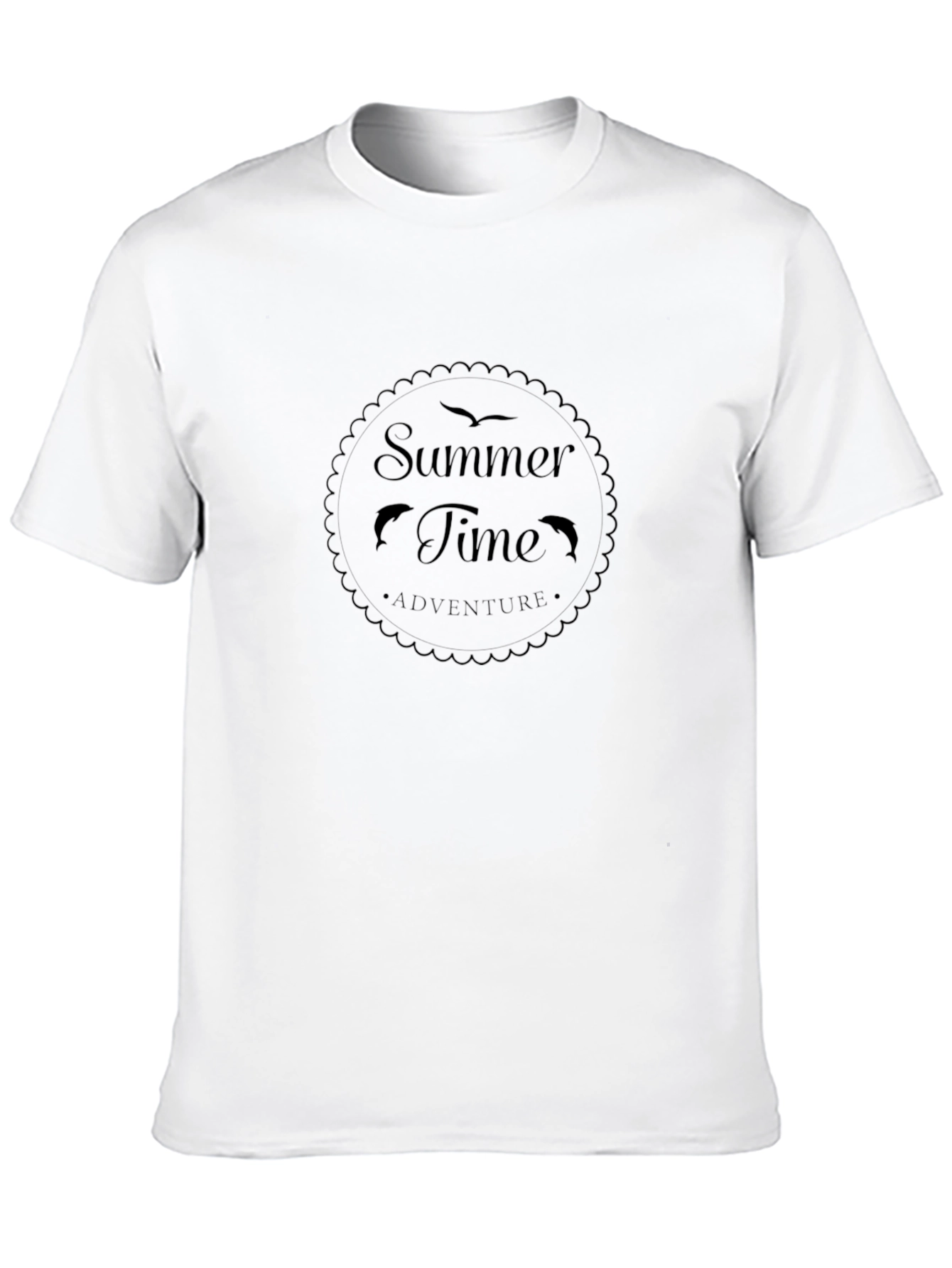 Summer Time Adventure Black T-Shirt