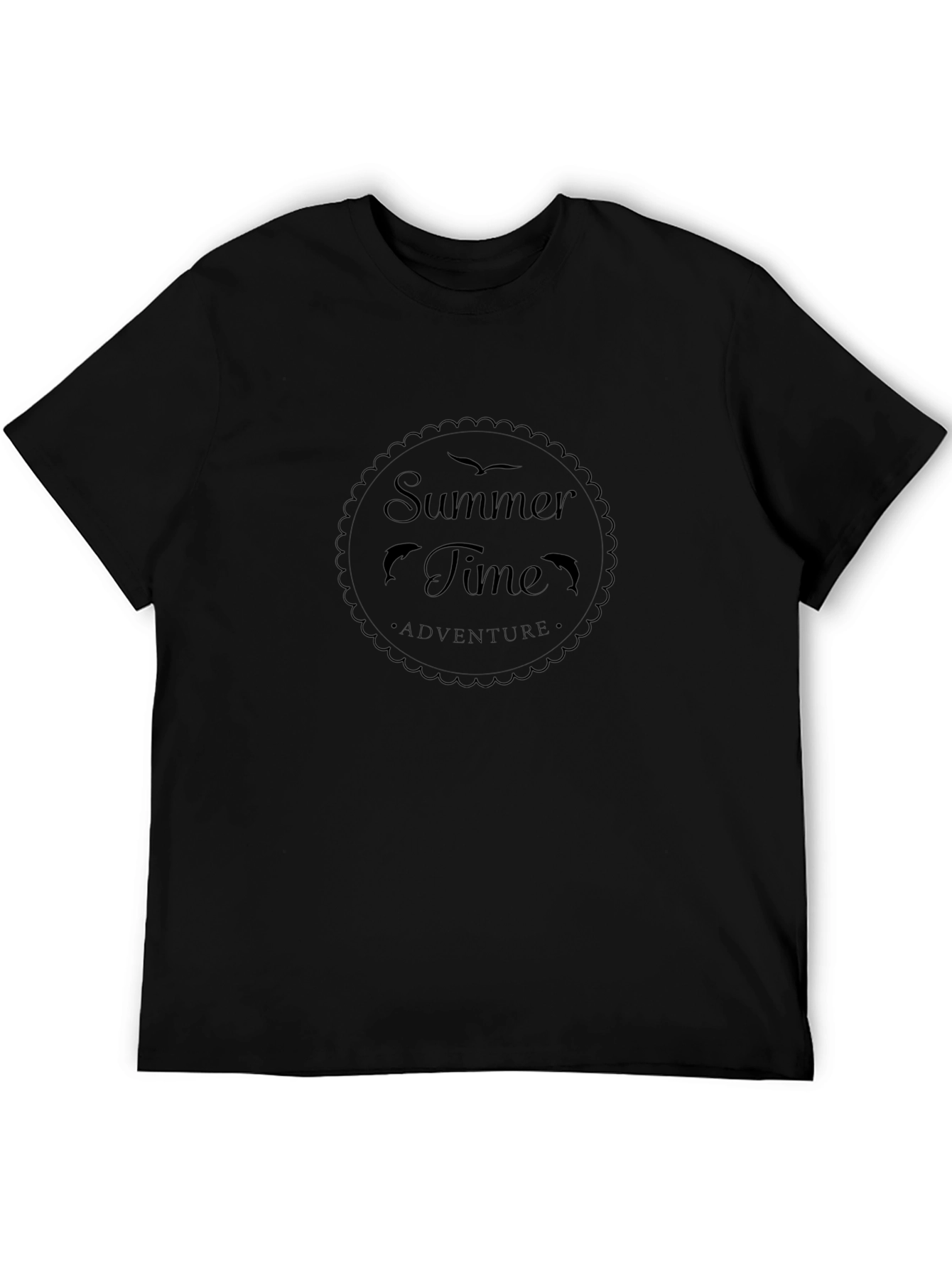 Summer Time Adventure Black T-Shirt