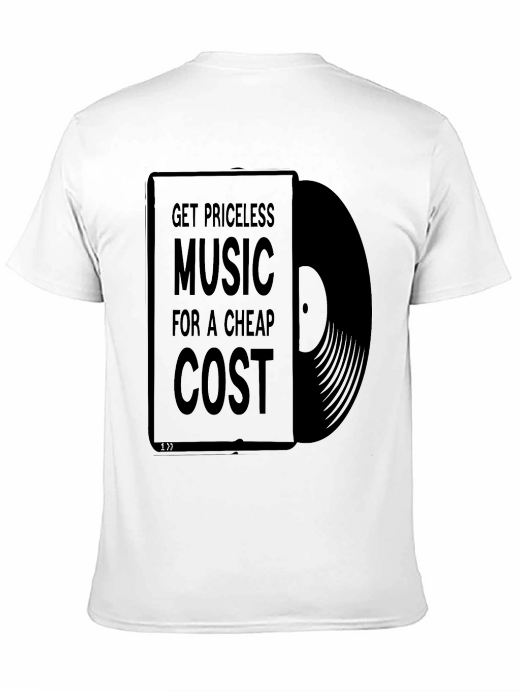 Priceless Music Cheap Cost Black Graphic T-Shirt