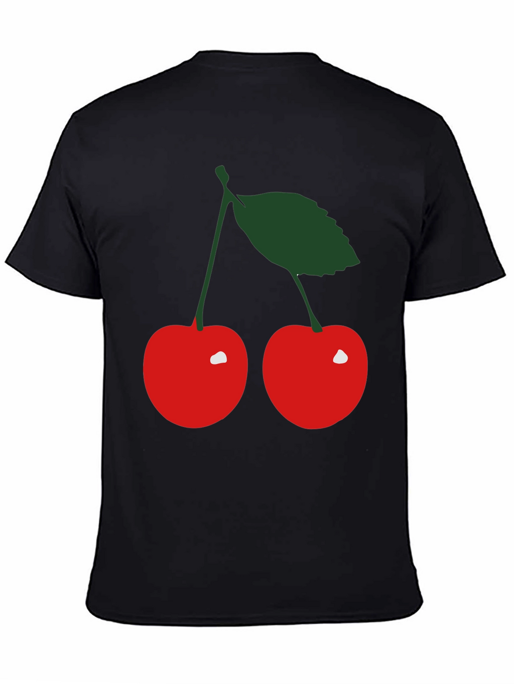 Cherry Graphic Black T-Shirt
