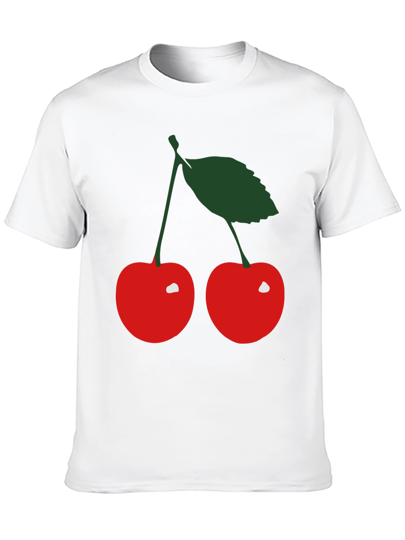 Cherry Graphic Black T-Shirt