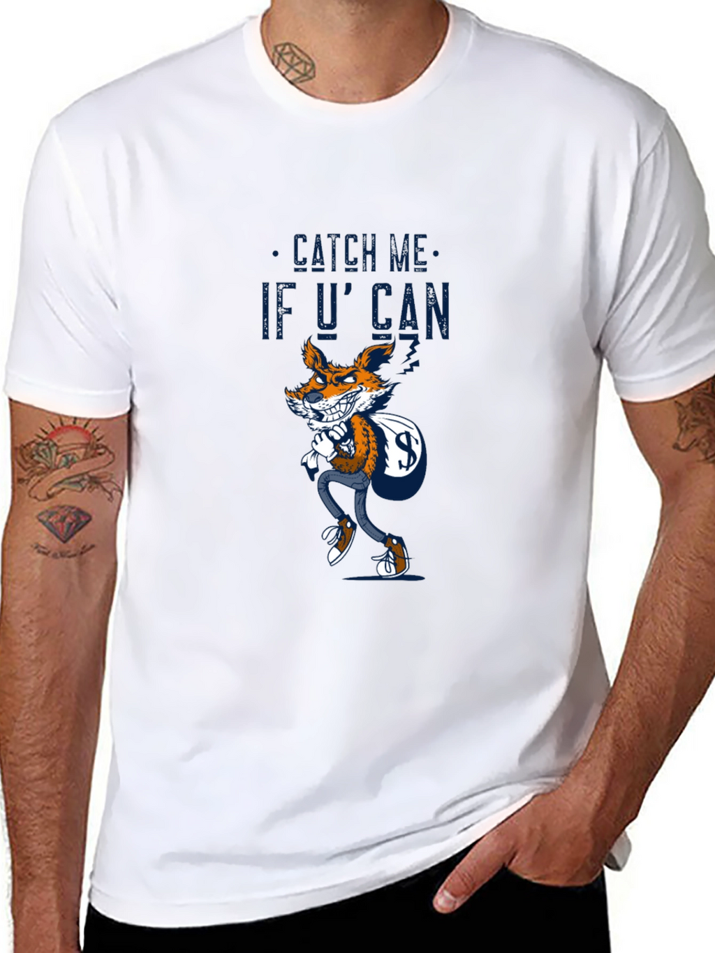 Catch Me If You Can Fox Graphic T-Shirt
