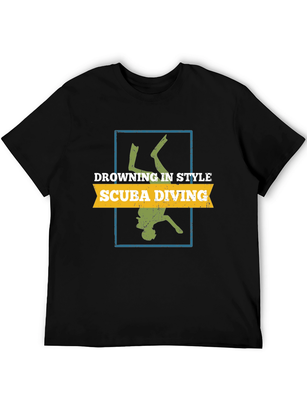 Scuba Diving Style Tee - Diver Silhouette