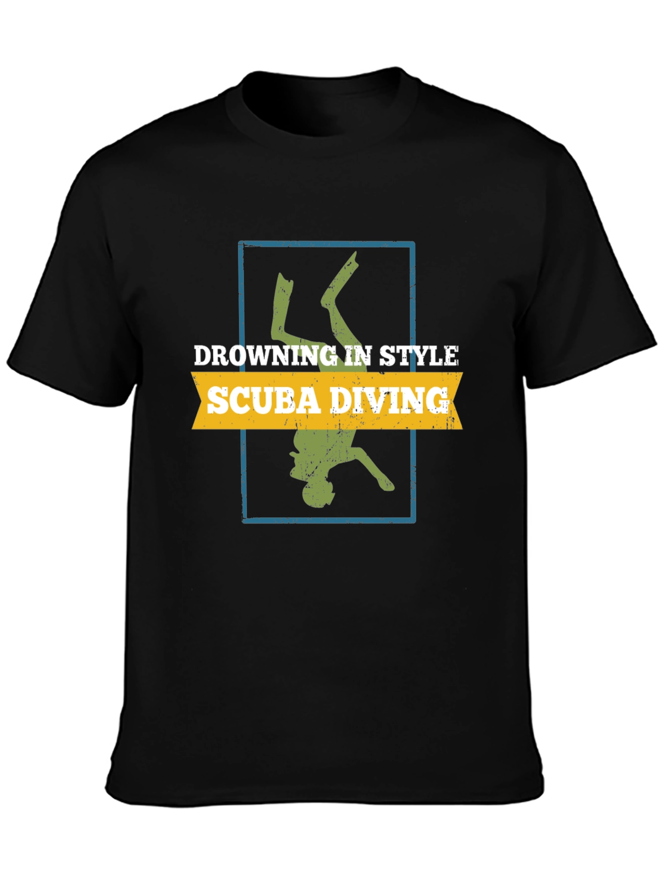 Scuba Diving Style Tee - Diver Silhouette