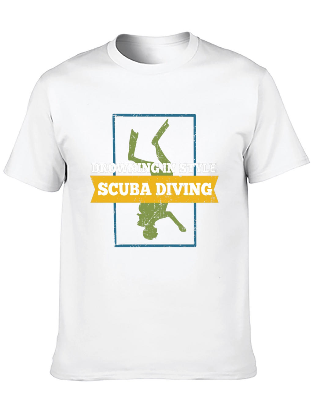Scuba Diving Style Tee - Diver Silhouette