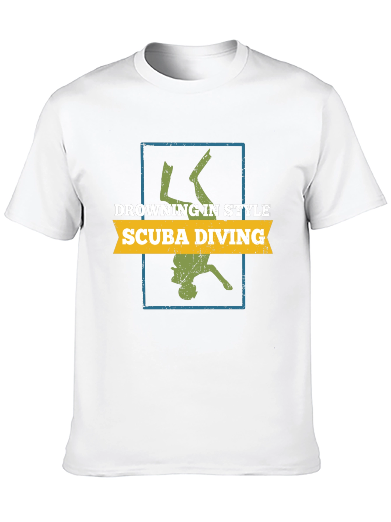 Scuba Diving Style Tee - Diver Silhouette