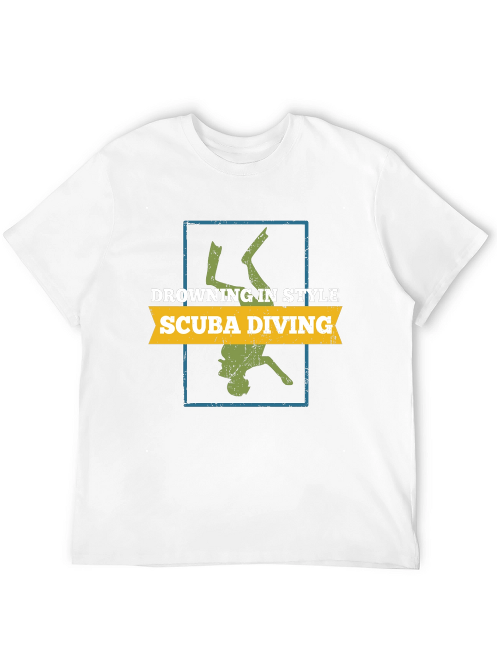 Scuba Diving Style Tee - Diver Silhouette