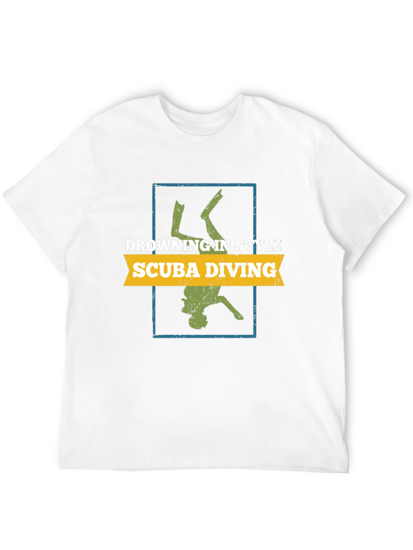 Scuba Diving Style Tee - Diver Silhouette
