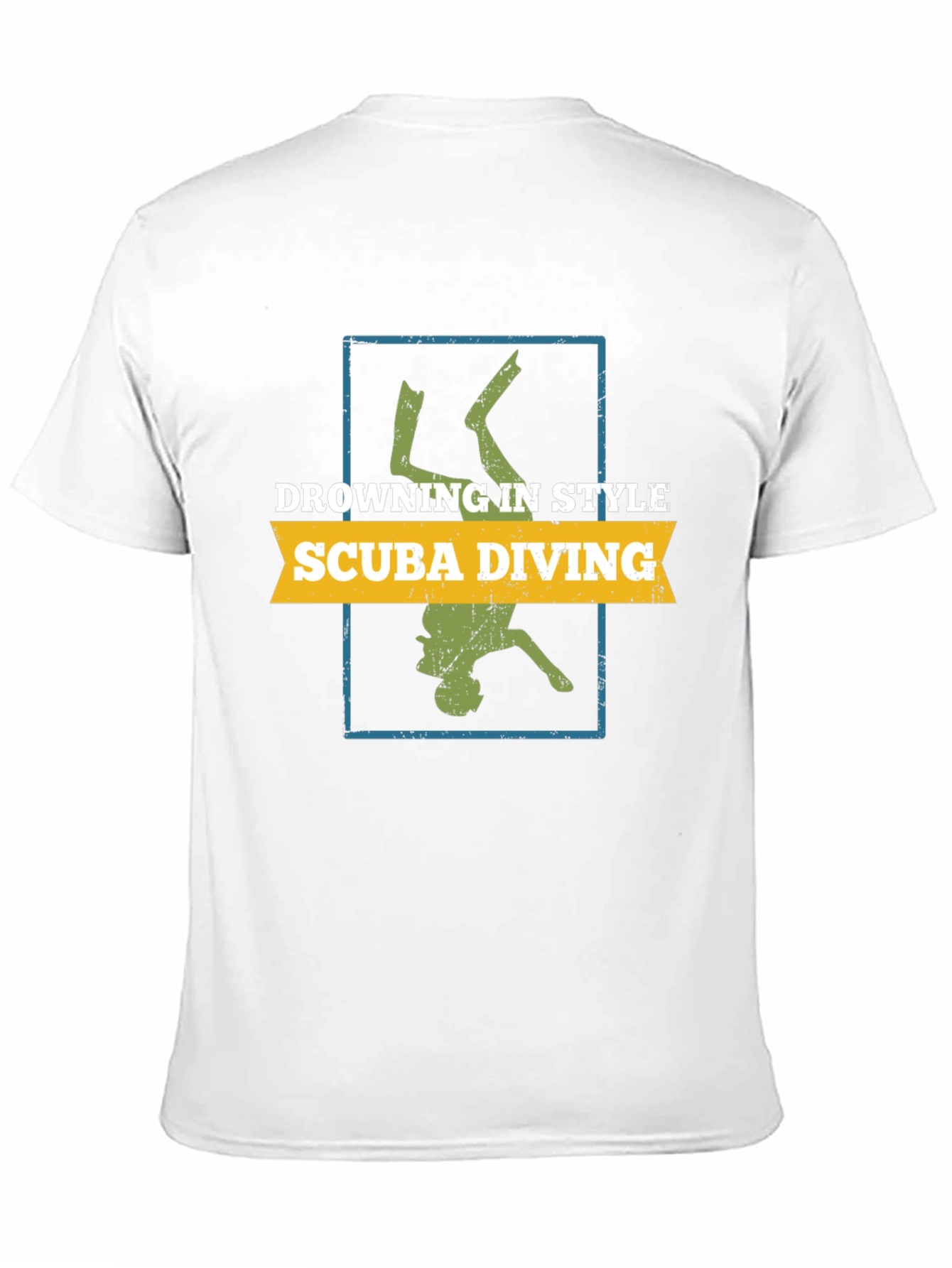 Scuba Diving Style Tee - Diver Silhouette