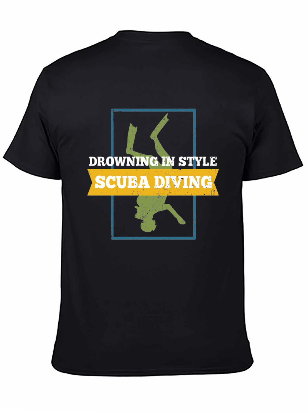 Scuba Diving Style Tee - Diver Silhouette