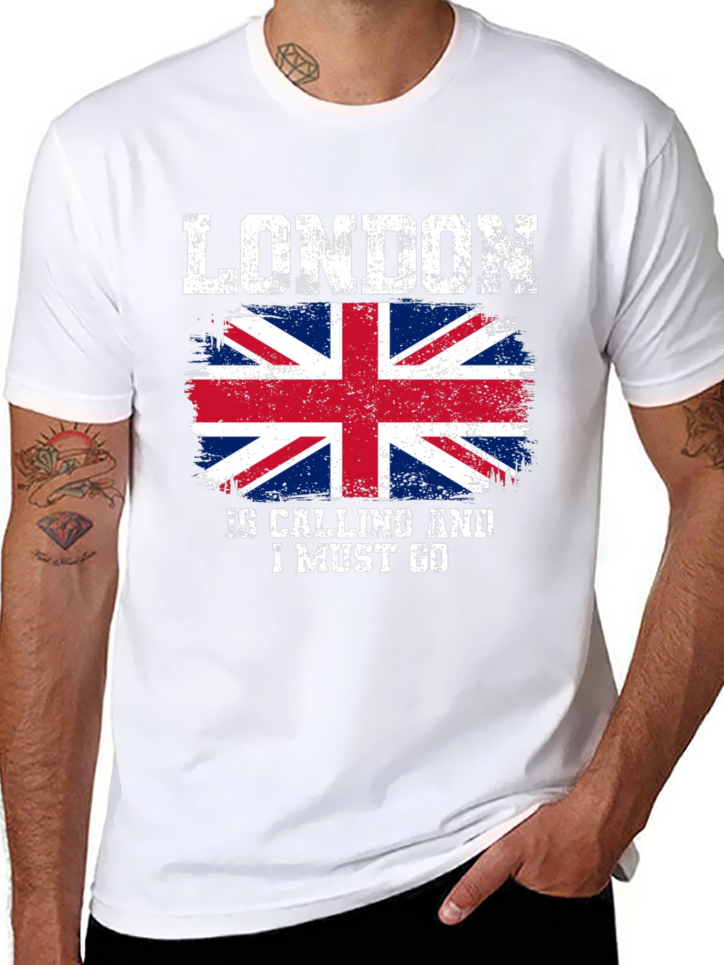 London Calling T-Shirt - UK Flag Graphic Tee