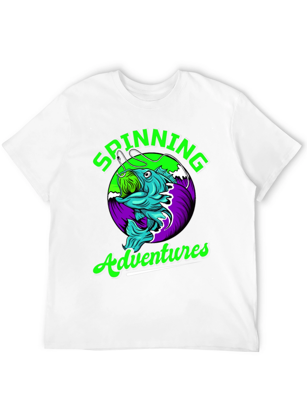 Spinning Adventures Fishing T-Shirt