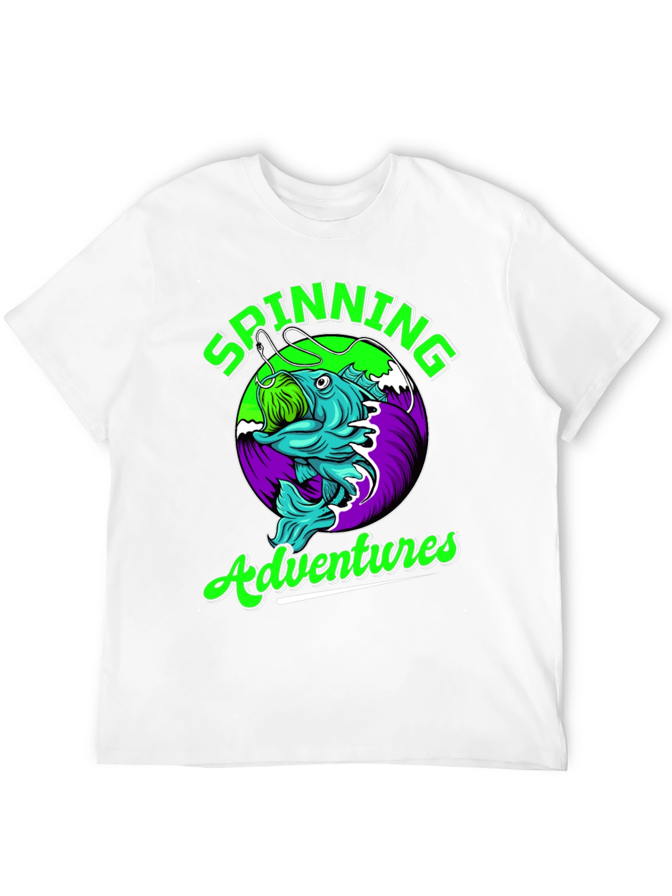 Spinning Adventures Fishing T-Shirt