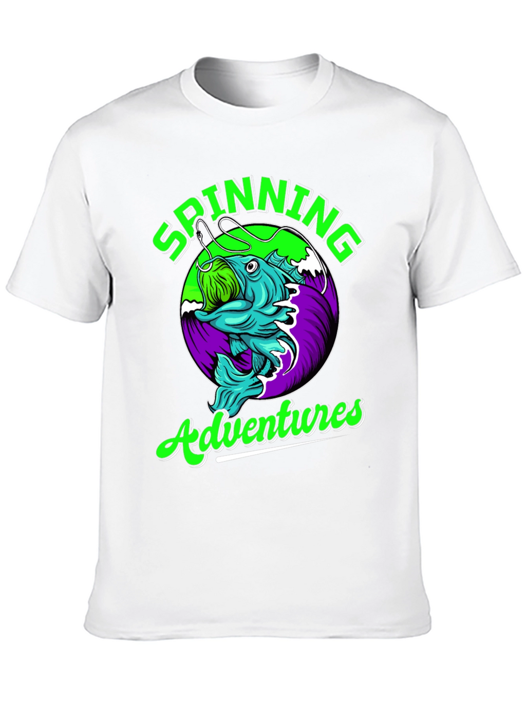 Spinning Adventures Fishing T-Shirt