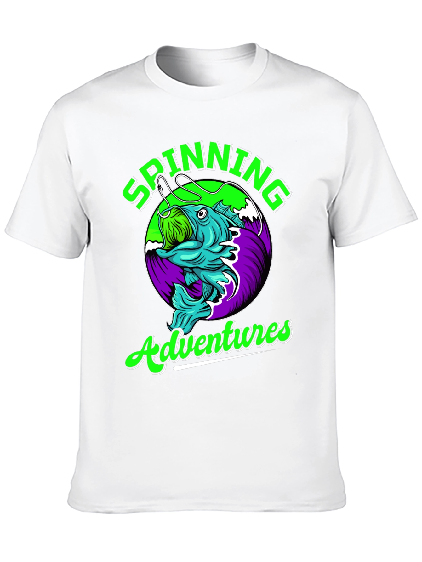 Spinning Adventures Fishing T-Shirt