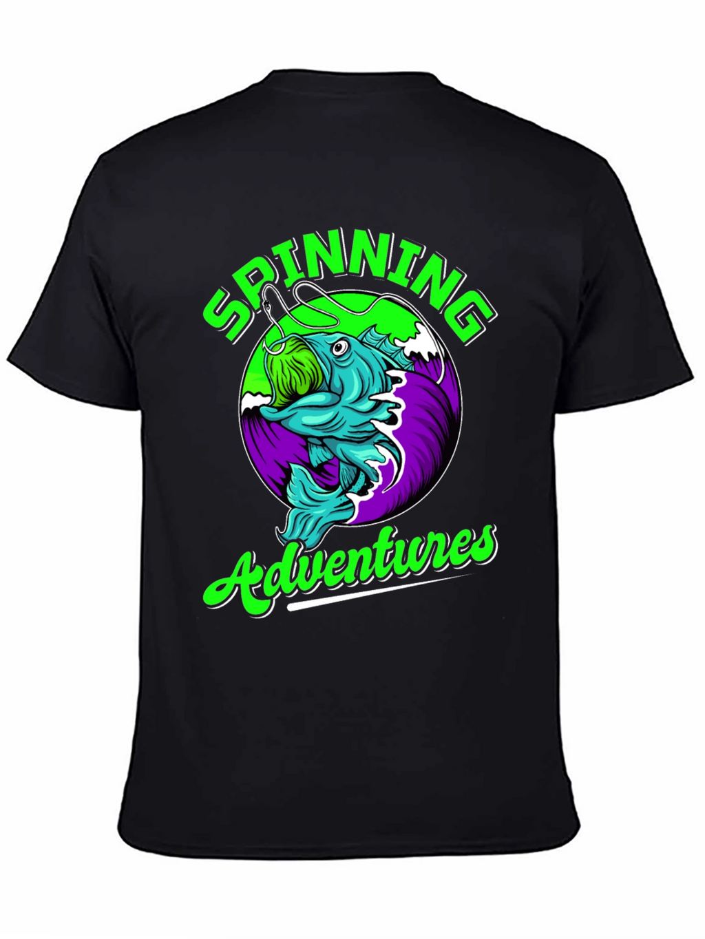 Spinning Adventures Fishing T-Shirt