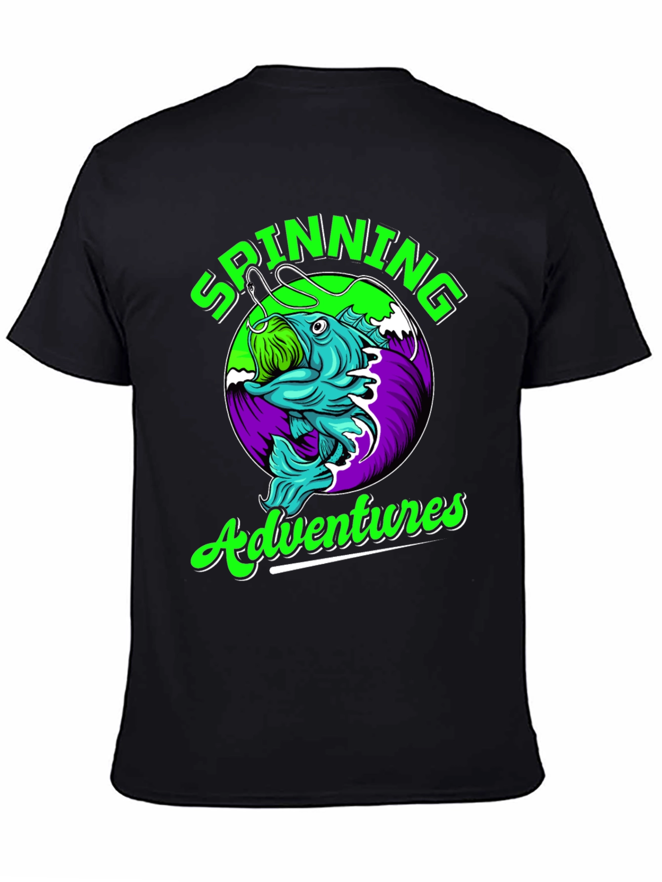 Spinning Adventures Fishing T-Shirt