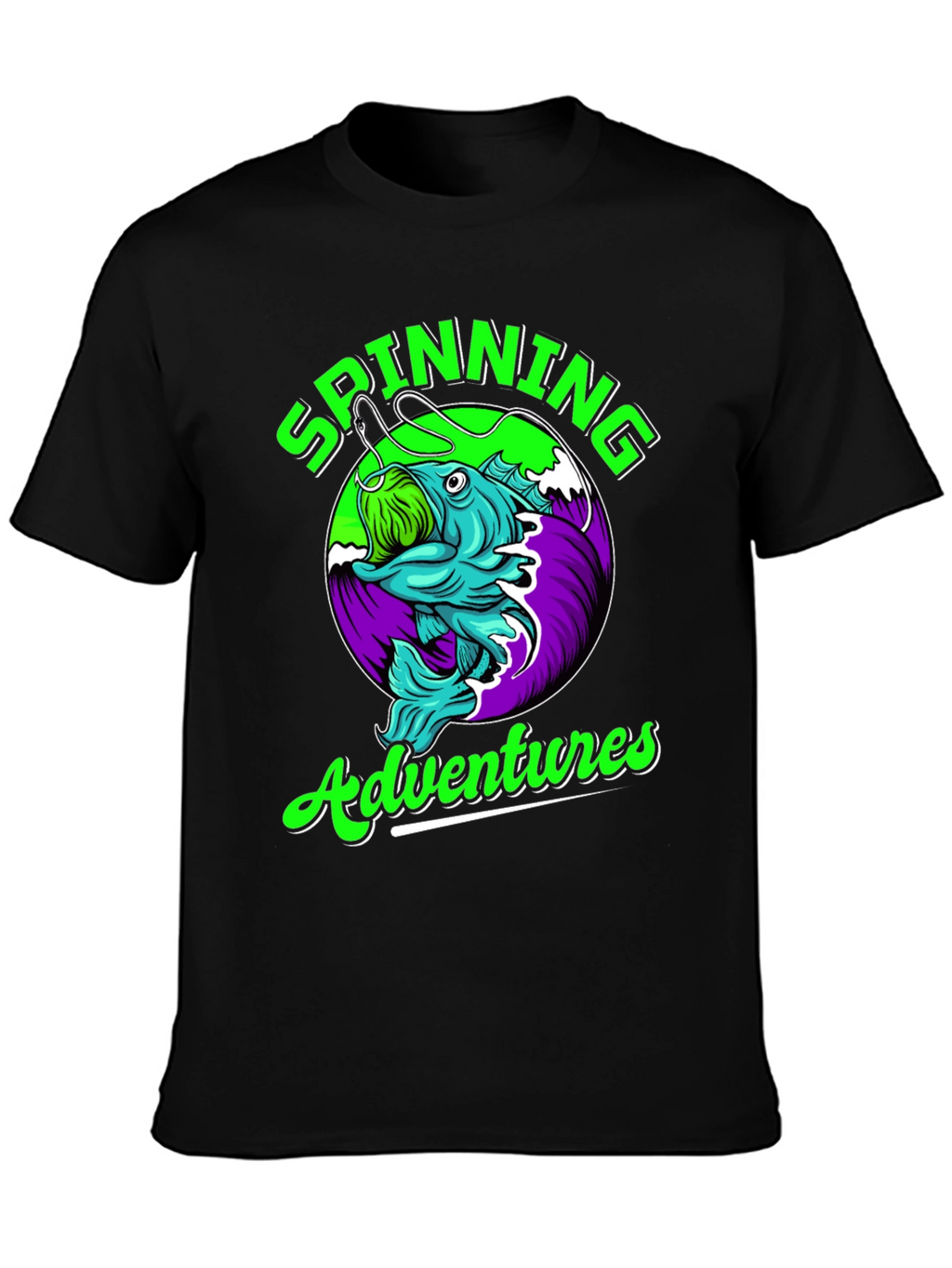 Spinning Adventures Fishing T-Shirt