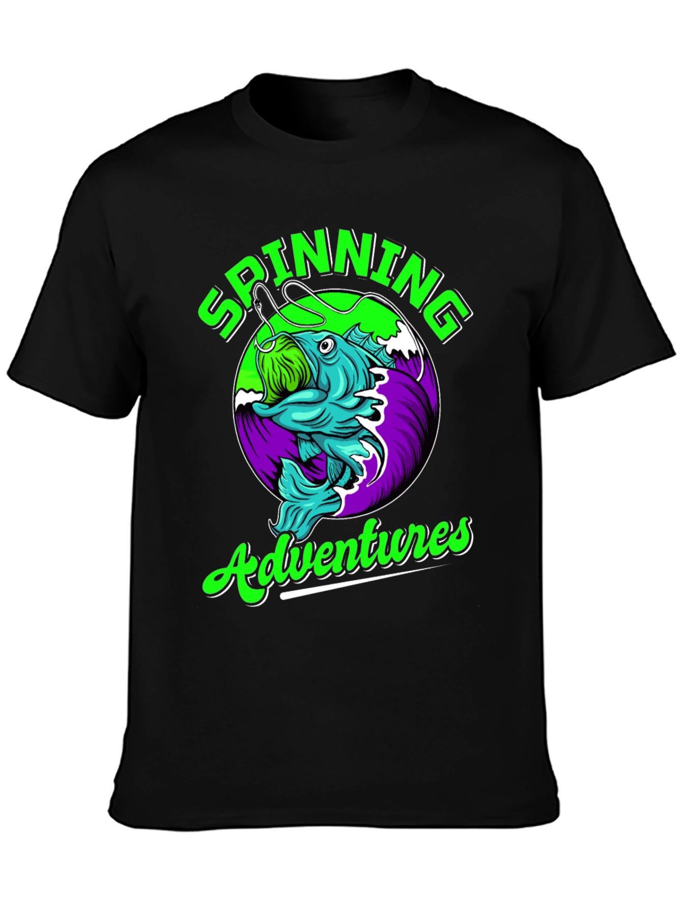 Spinning Adventures Fishing T-Shirt