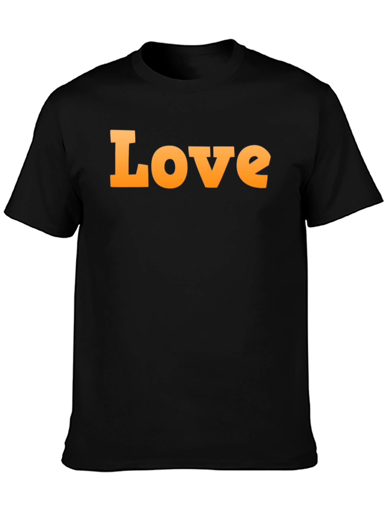 Love Graphic Print Crew Neck T-Shirt