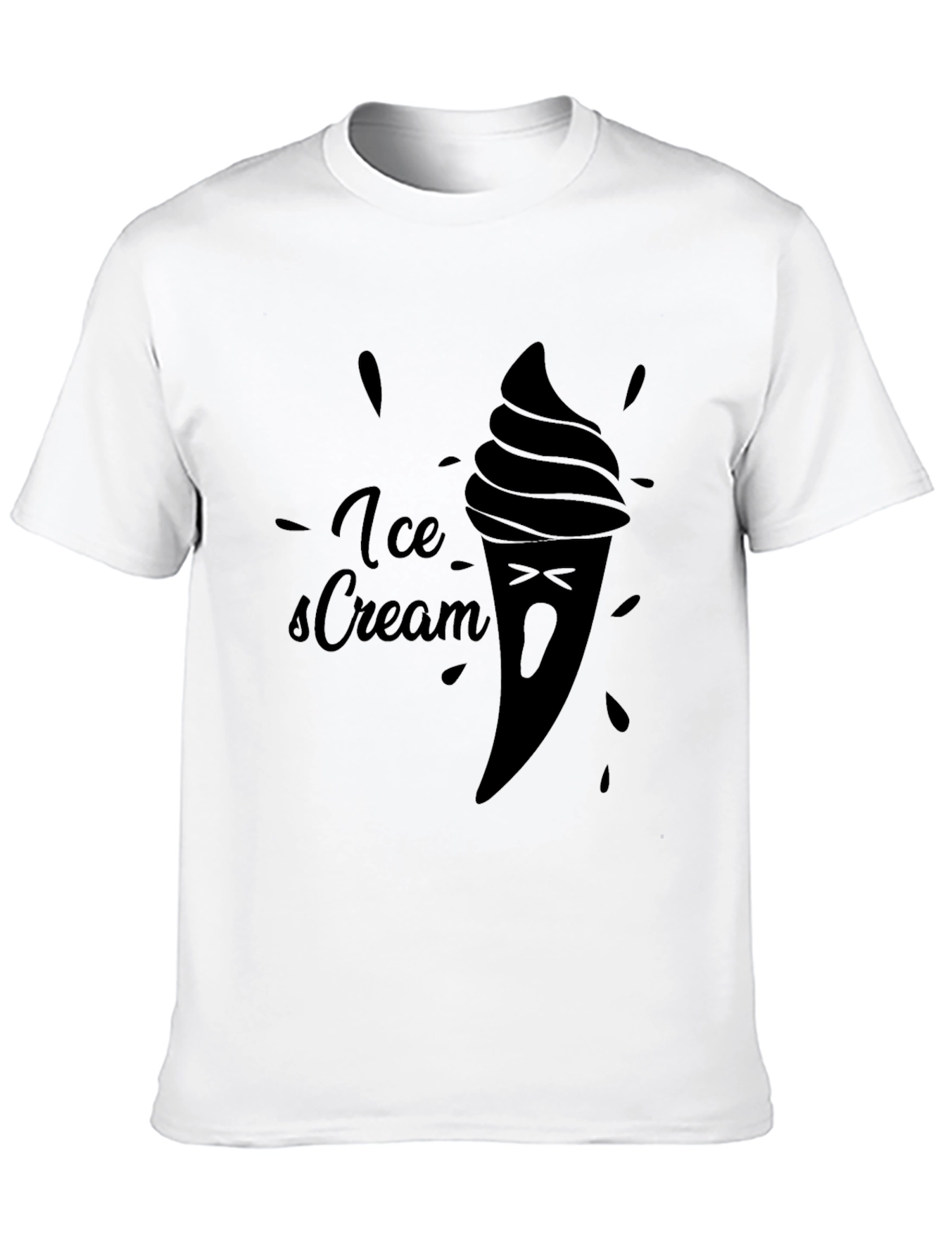 Ice Cream Graphic Tee - Soft Cotton Comfort