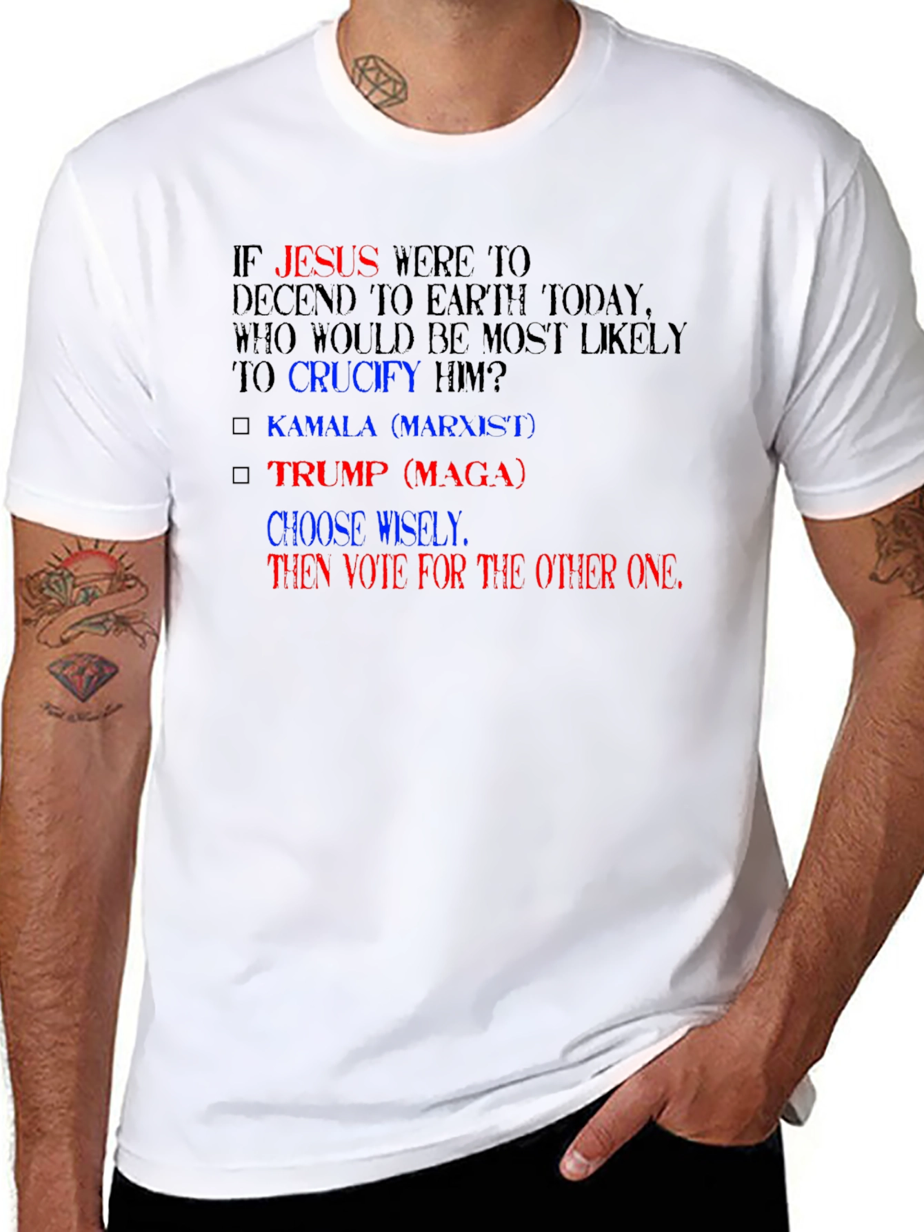 Political Humor T-Shirt: Choose Wisely Vote Other