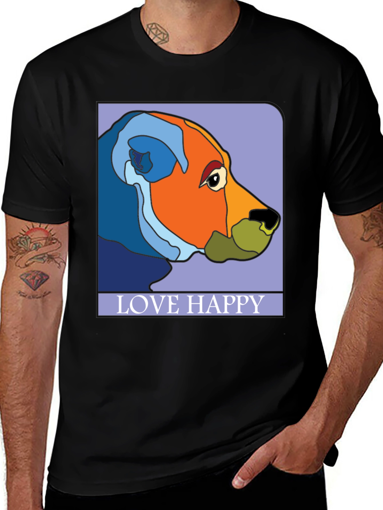Love Happy Art T-Shirt - Stylish Graphic Tee