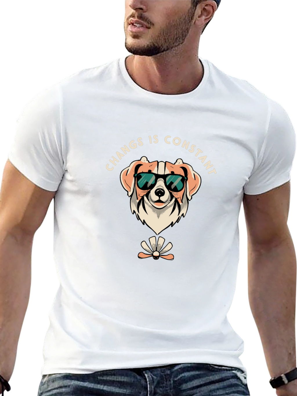 Funny Dog T-Shirt - Changs is Constant