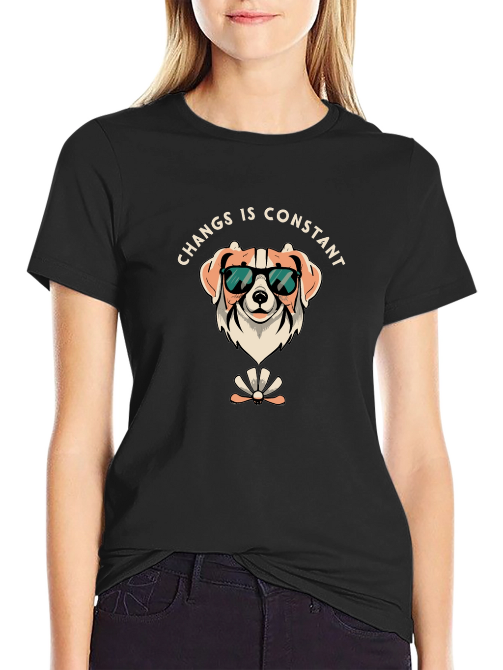 Funny Dog T-Shirt - Changs is Constant