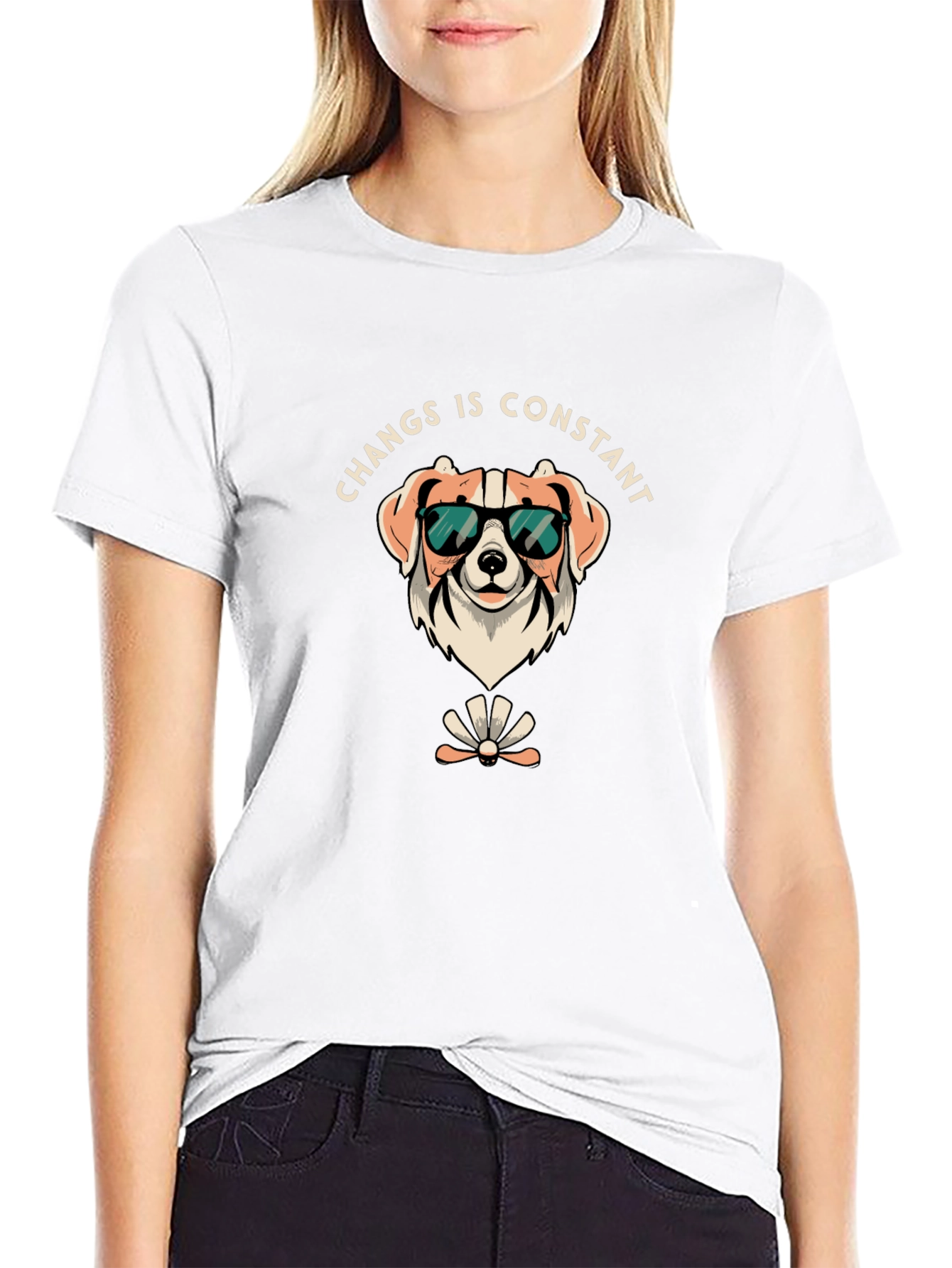 Funny Dog T-Shirt - Changs is Constant