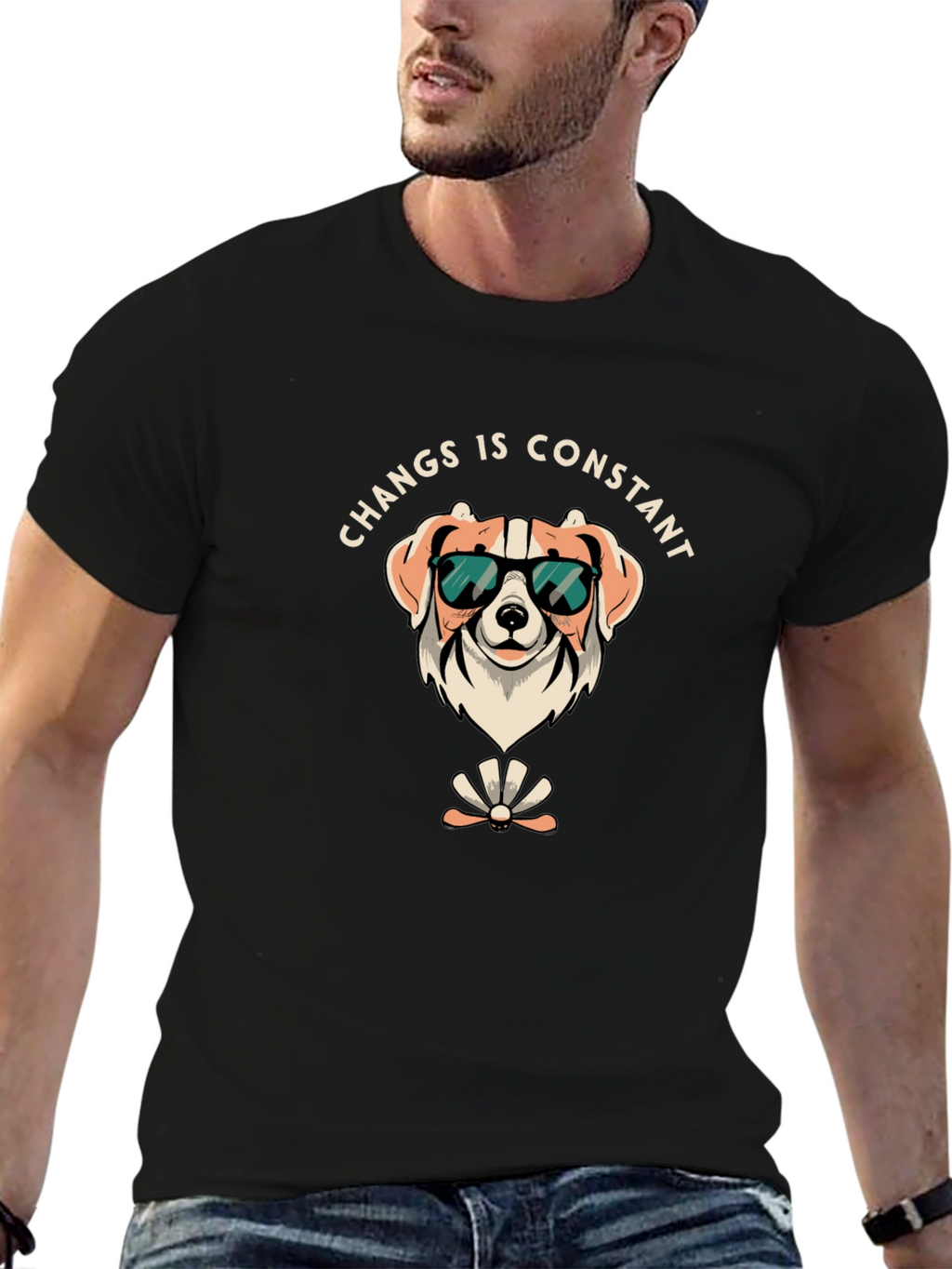 Funny Dog T-Shirt - Changs is Constant