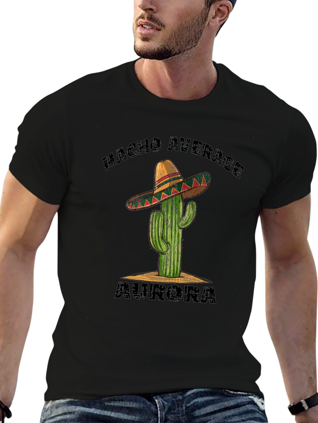 Nacho Average Aurora T-Shirt - Cactus Sombrero Tee