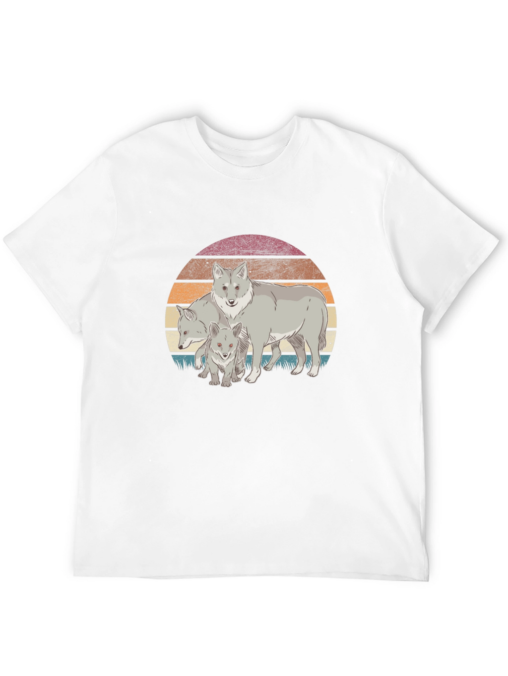 Wolf Pack Sunset Graphic Tee - Black