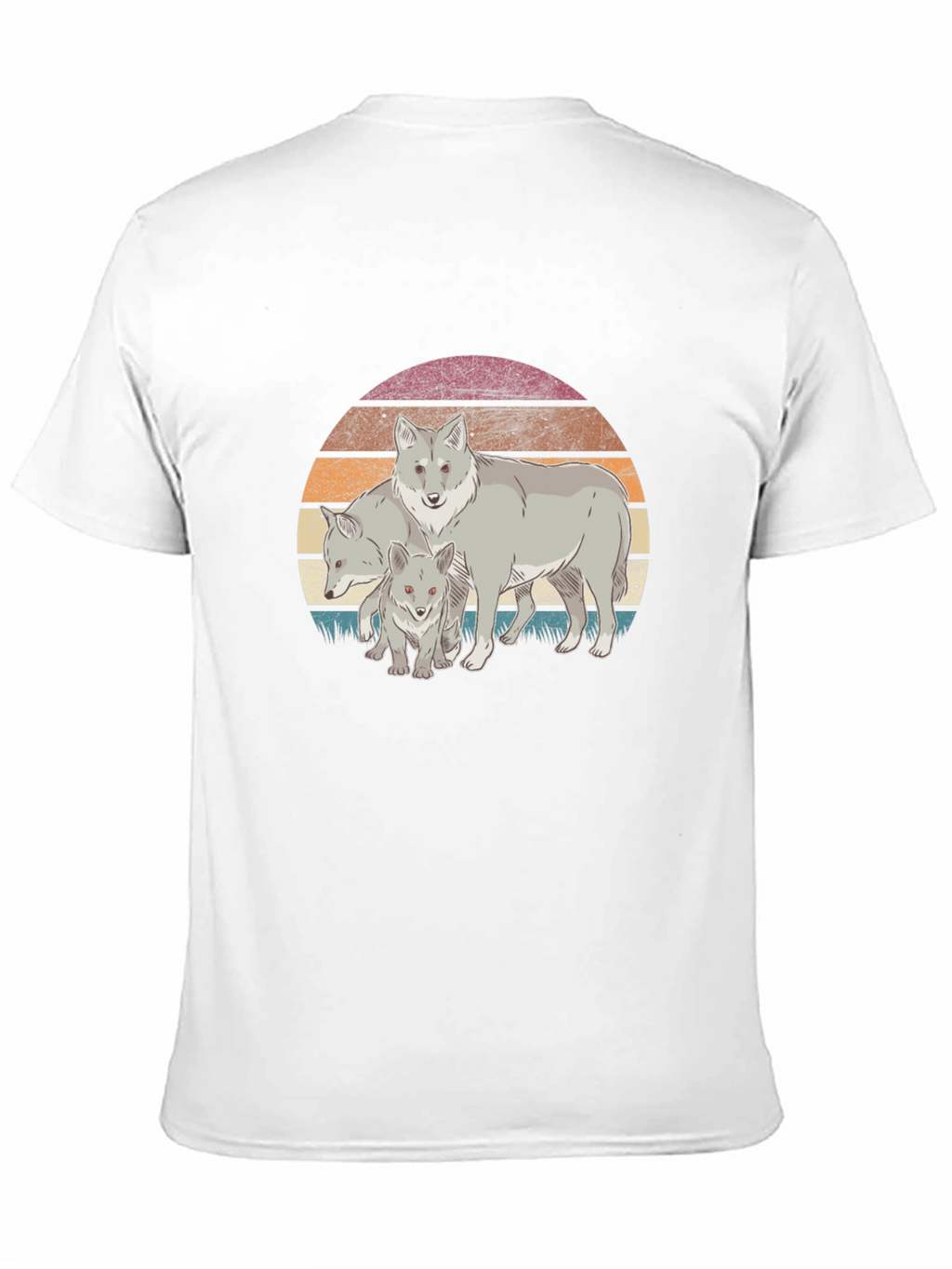 Wolf Pack Sunset Graphic Tee - Black