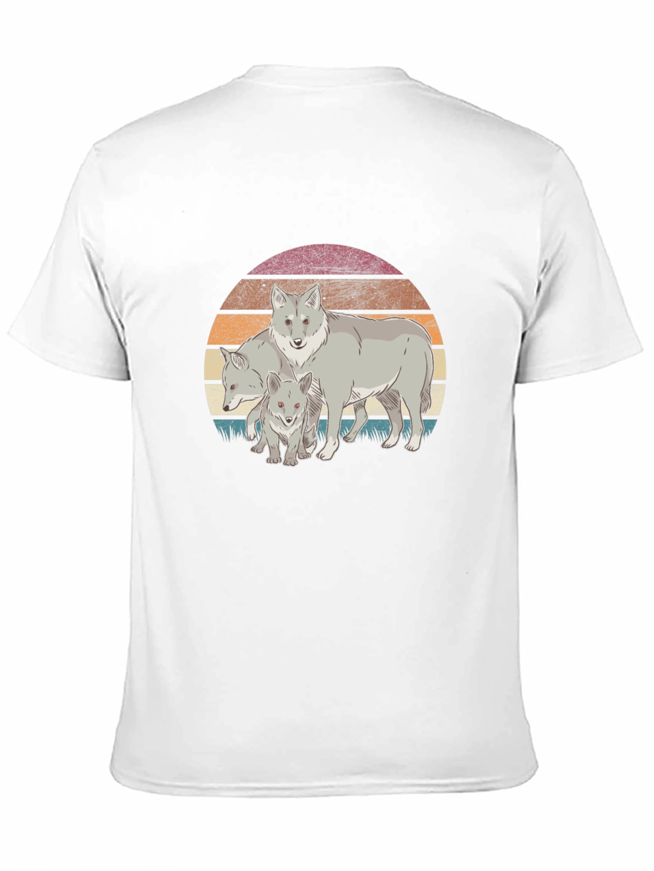 Wolf Pack Sunset Graphic Tee - Black