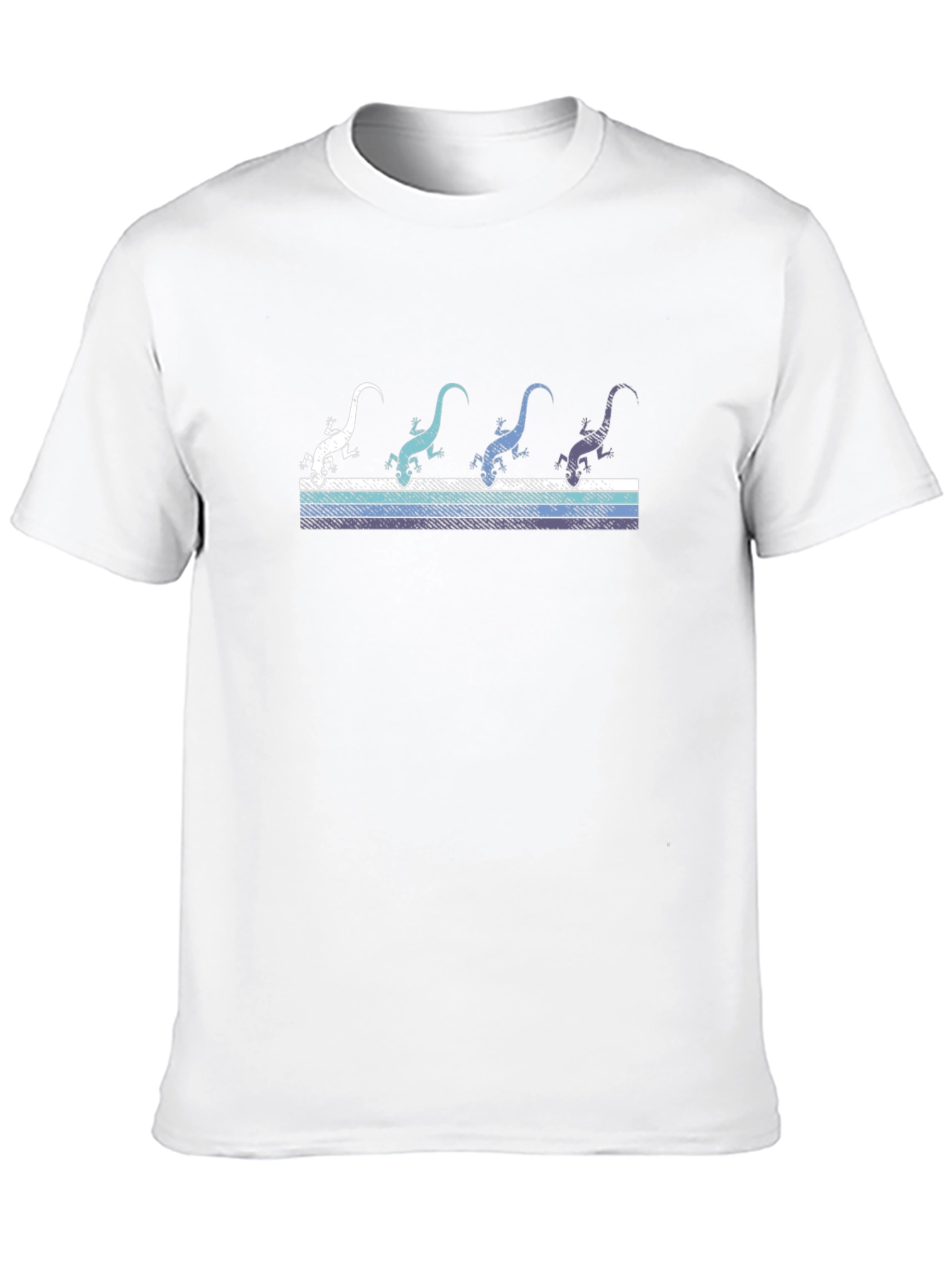 Retro Lizard Graphic Tee - Cool Reptile Design