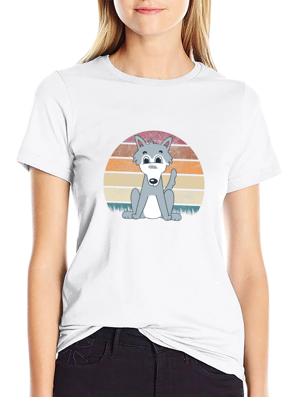 Wolf Graphic T-Shirt - Retro Style Comfort
