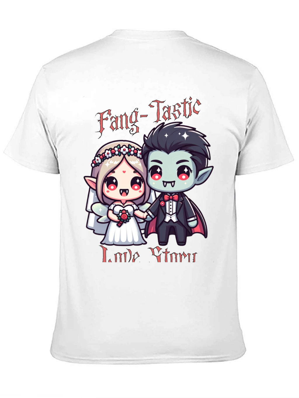 Fang-Tastic Vampire Couple Graphic Tee