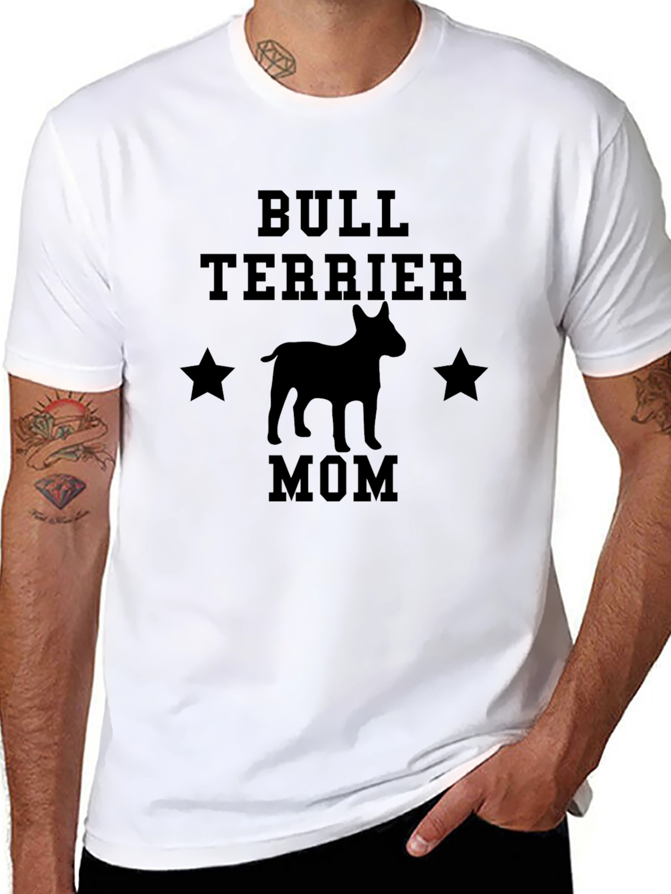 Bull Terrier Mom T-Shirt - Perfect Gift!