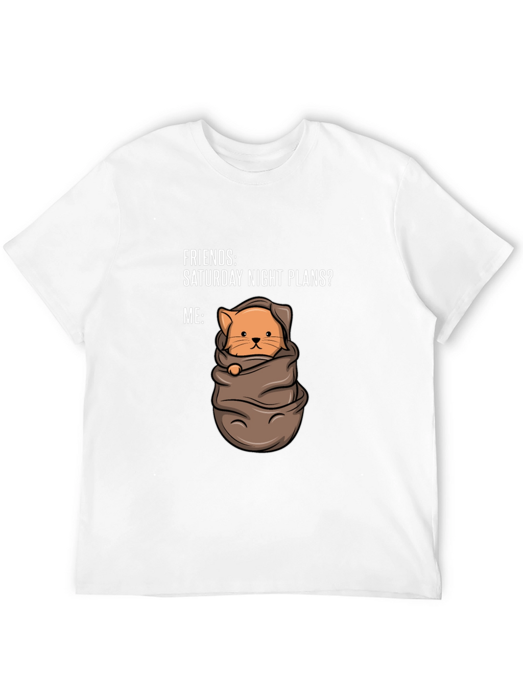 Cozy Cat Saturday Night T-Shirt