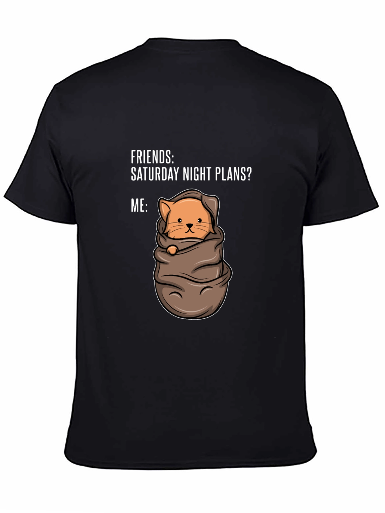 Cozy Cat Saturday Night T-Shirt