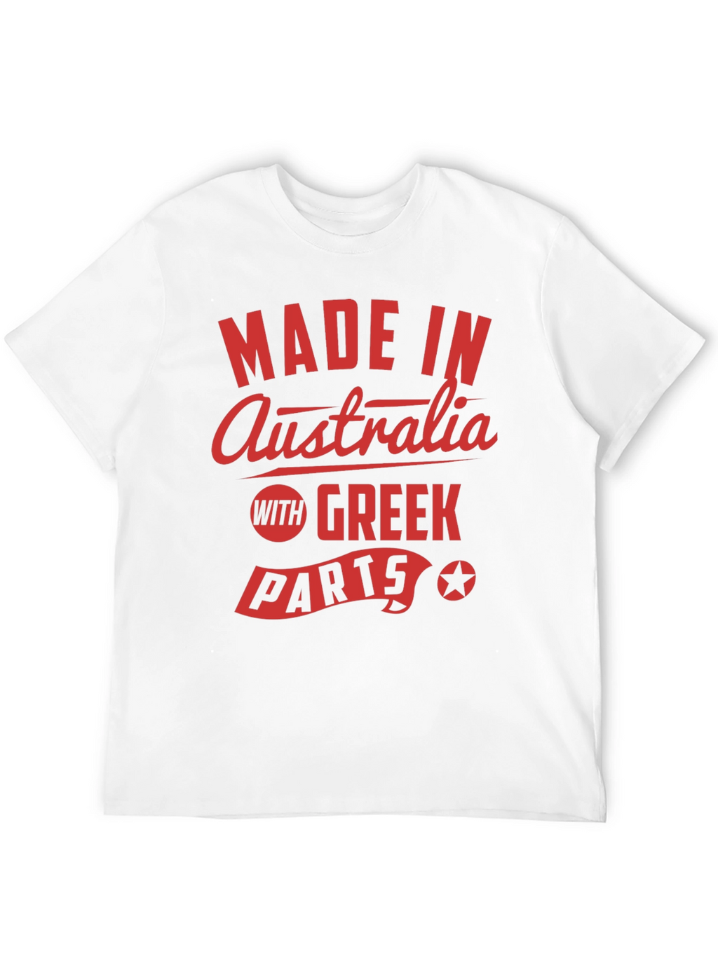 Made in Australia With Greek Parts Graphic Tee